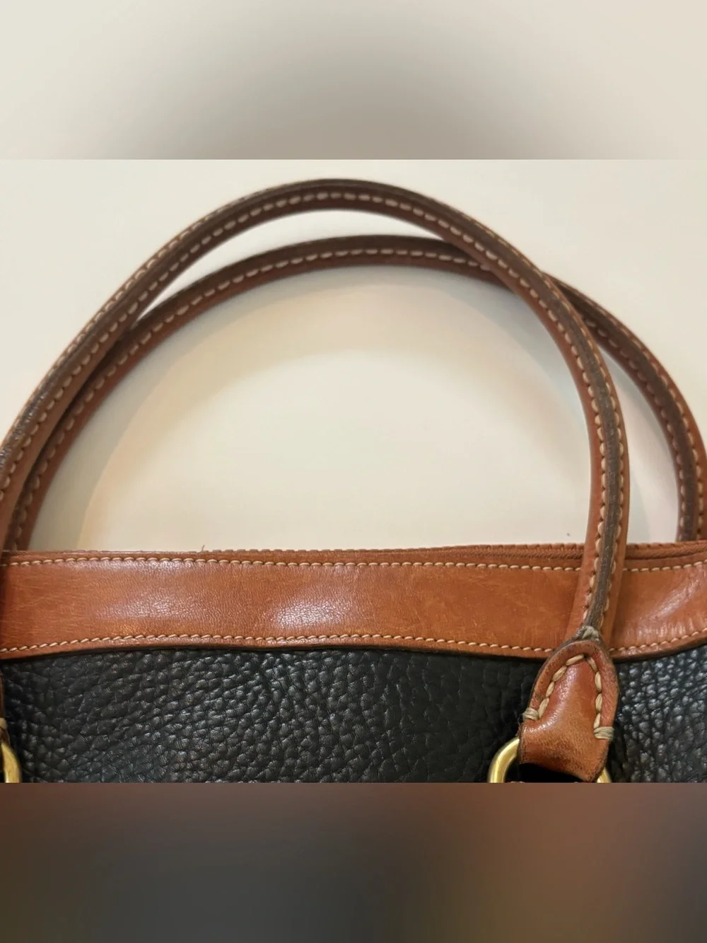 Dooney & Bourke vintage all weather leather satchel purse bag